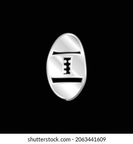 Ball Filled Hand Drawn Tool silberplatzierte Metallsymbol