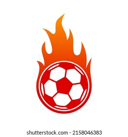 ball fire logo vector template