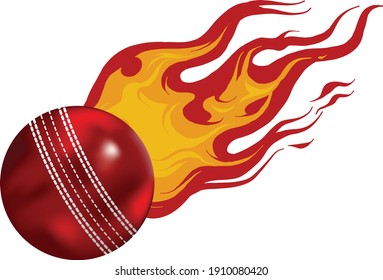 The ball fire vector art and illustration