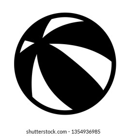 Ball flat illustration on white