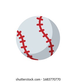 Diseño de ícono de estilo plano de bolas, torneo deportivo de béisbol competición equipo de entrenamiento de juegos y juego tema de juego Ilustración vectorial