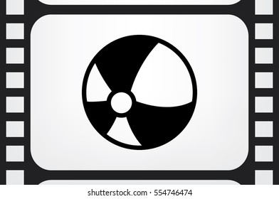 Ball flat vector icon eps10. Toy sign for websites and mobile app 