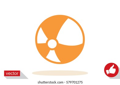 Ball flat vector icon eps10. Toy sign for websites and mobile app 