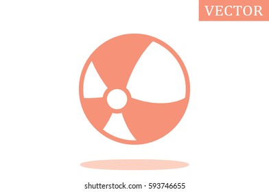Ball flat vector icon eps10. Toy sign for websites and mobile app 