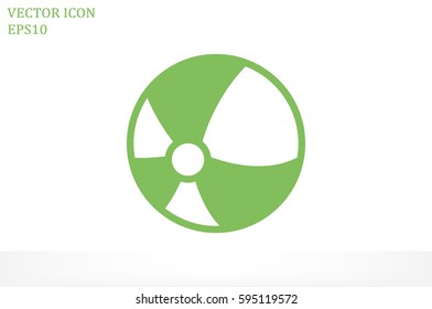 Ball flat vector icon eps10. Toy sign for websites and mobile app 
