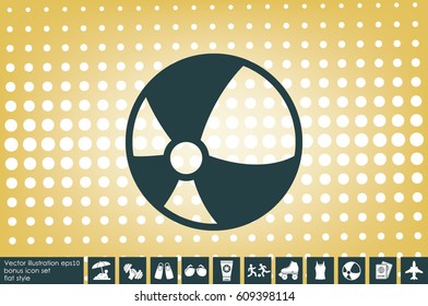 Ball flat vector icon eps10. Toy sign for websites and mobile app.