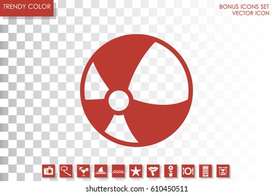 Ball flat vector icon eps10. Toy sign for websites and mobile app.