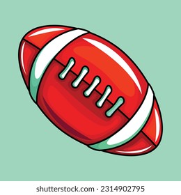 ball football american symbols vector 2D jamilega