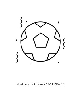 Ball, football, Brazil icon. Simple line, outline vector elements of festival icons for ui and ux, website or mobile application