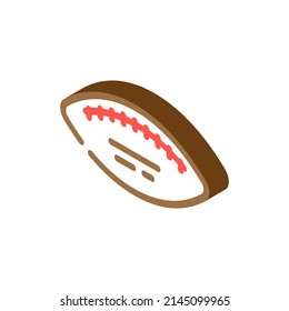 ball football game play accessory isometric icon vector. ball football game play accessory sign. isolated symbol illustration