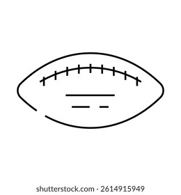 ball football game play accessory line icon vector. ball football game play accessory sign. isolated contour symbol black illustration