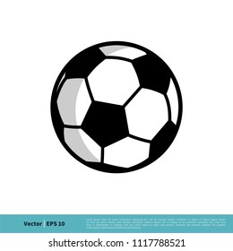 Ball / Football Icon Vector Logo Template Illustration Design. Vector EPS 10.