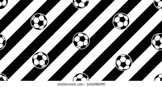 ball football soccer seamless pattern vector sport cartoon stripes scarf isolated repeat wallpaper tile background illustration doodle design