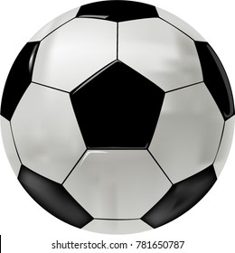 Ball football vector