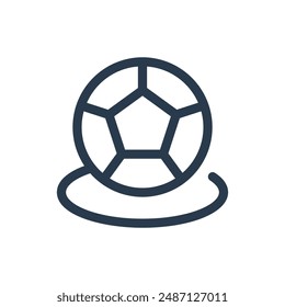 Ball for Football Vector Icon