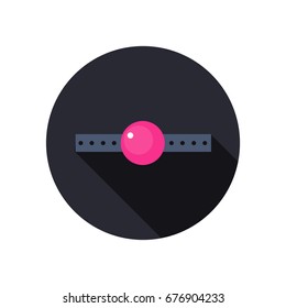 ball gag icon. vector illustration
