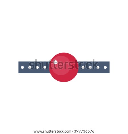 ball gag icon. vector illustration