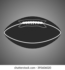 Ball for the game of American football icon