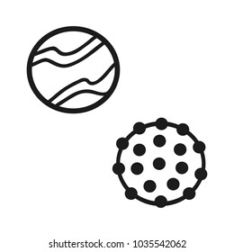 ball games with the dog, the shape of the ball on a white background, logos