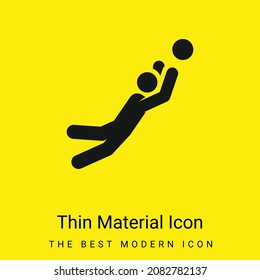 Ball Games minimal bright yellow material icon