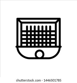 Ball, Gate, Goalpost, Net, Soccer  Blue and Red Download and Buy Now web Widget Card Template