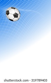 ball at the gate, illustration vector of goal