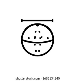 ball, geometry and mathematics icon. Perfect for application, web, logo, game and presentation template. icon design line style