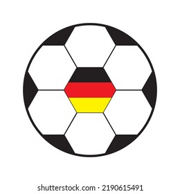 Ball with german flag shades