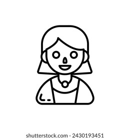 Ball Girl icon in vector. Logotype
