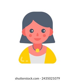 Ball Girl icon in vector. Logotype
