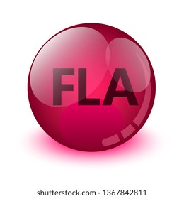 ball glass effect with words inside. vector illustration 