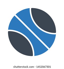 ball glyph colour vector icon