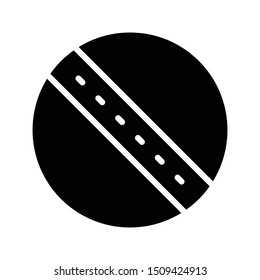 ball glyph flat vector icon