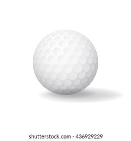 Ball for Golf. Golfball icon. Game symbol