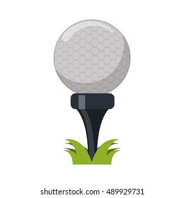 Ball of golf sport design