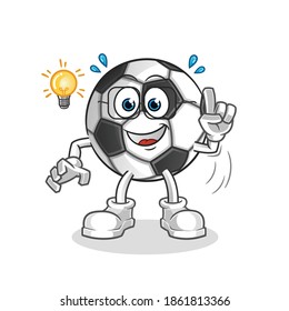 ball got an idea illustration. character vector