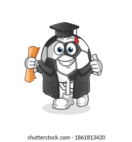 ball graduation vector. cartoon character