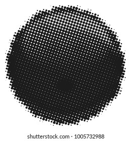 ball halftone style isolated on white background