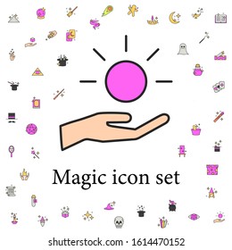 ball in hand icon. magic icons universal set for web and mobile