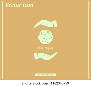 Ball with holes logo vector icon.