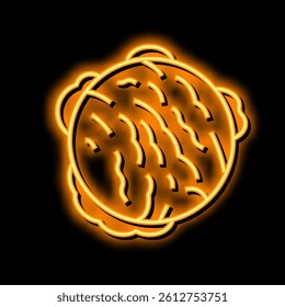 ball ice cream neon light sign vector. ball ice cream illustration