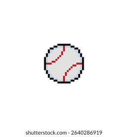 ball icon 8 bit, pixel art tennis ball 8-bit con for game  logo. 