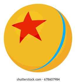 Ball icon. Cartoon illustration of ball vector icon for web