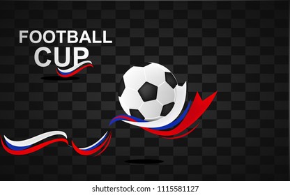 Ball icon with decoration Soccer Football Illustration Vector