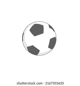Ball icon design in simple style. Great for sports logos. Isolated on a white background. Vector illustration.