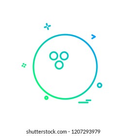 Ball icon design vector
