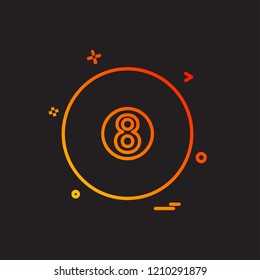 Ball icon design vector