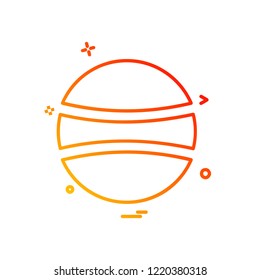 Ball icon design vector