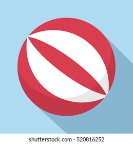 Ball icon. Flat illustration of ball vector icon for web