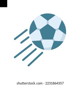 Ball icon flat style vector	
